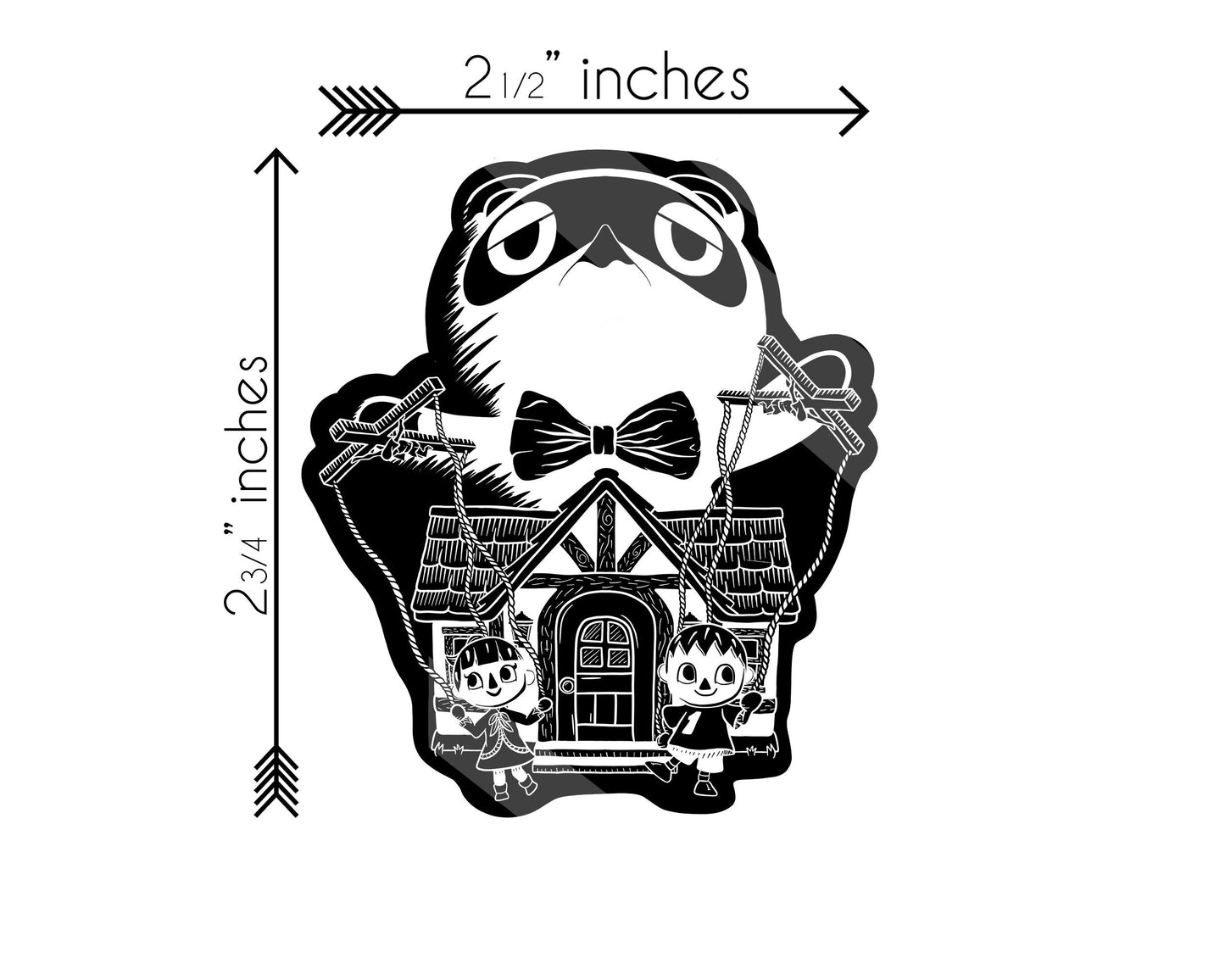 Vinyl Sticker of Tom Nook as Puppeteer