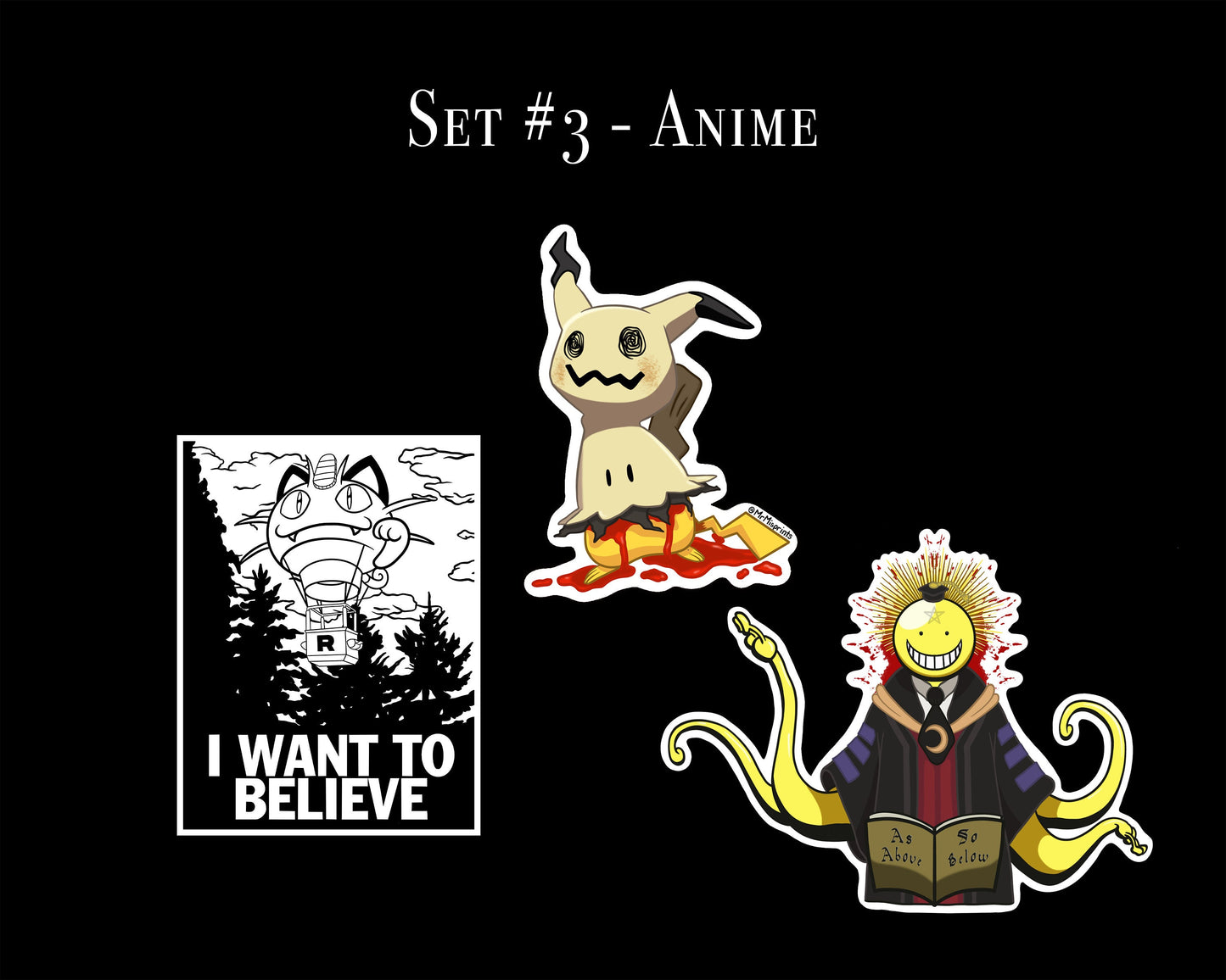 Sticker Sets | Nooks - Cosmic Nature Skulls - Anime