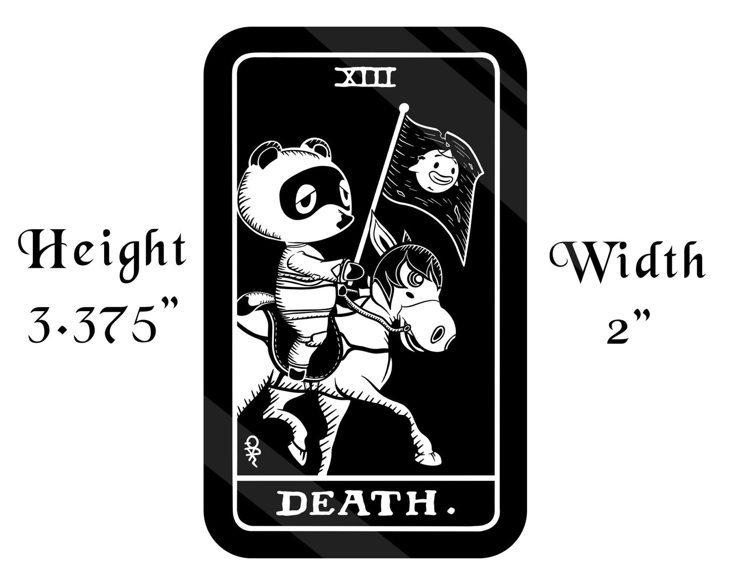 Vinyl Sticker of Tom Nook as Death