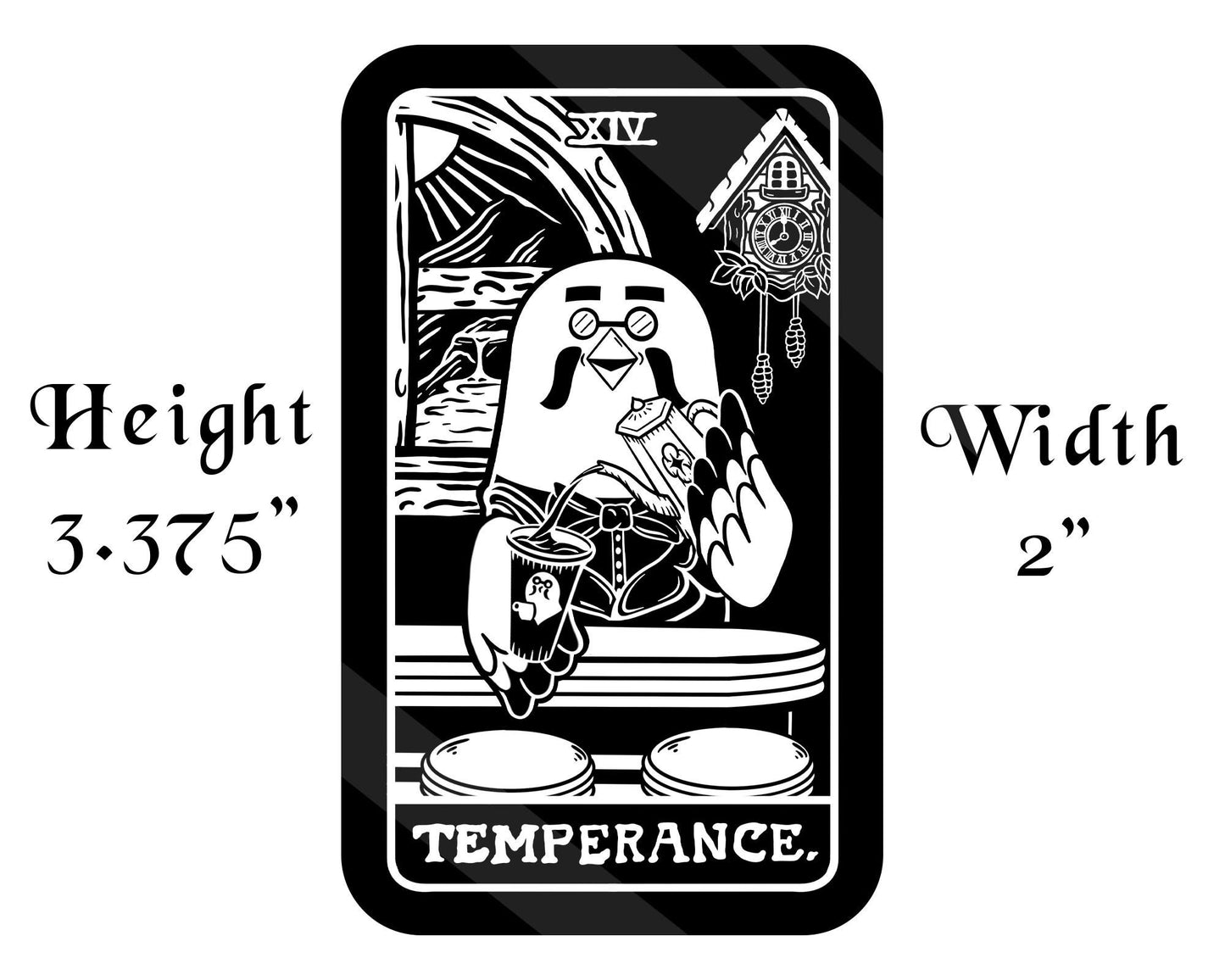 Vinyl Sticker of Brewster as Temprance
