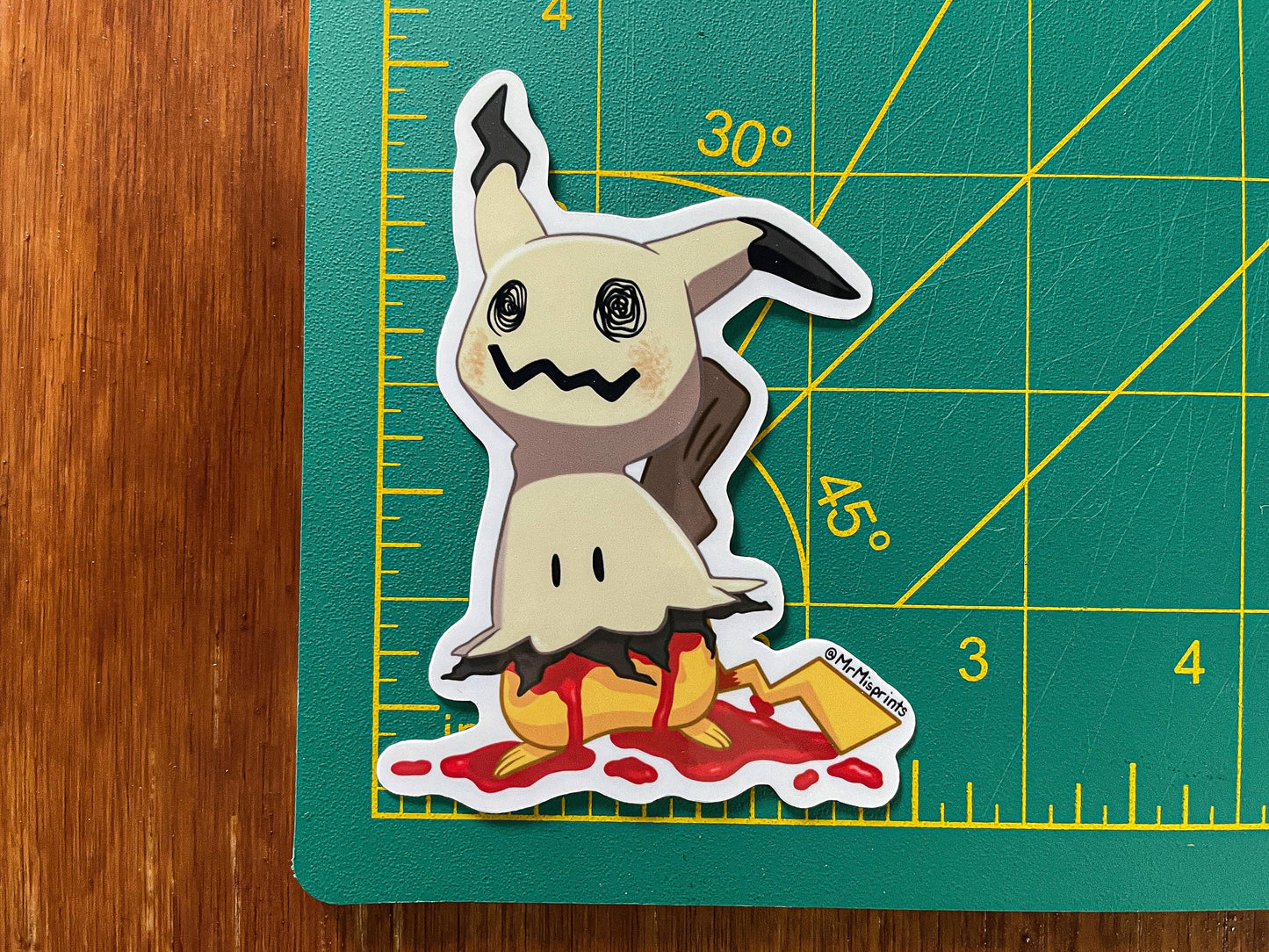 Hidden Pikachu - Mimikyu Vinyl Sticker | 3.5" x 2.5"