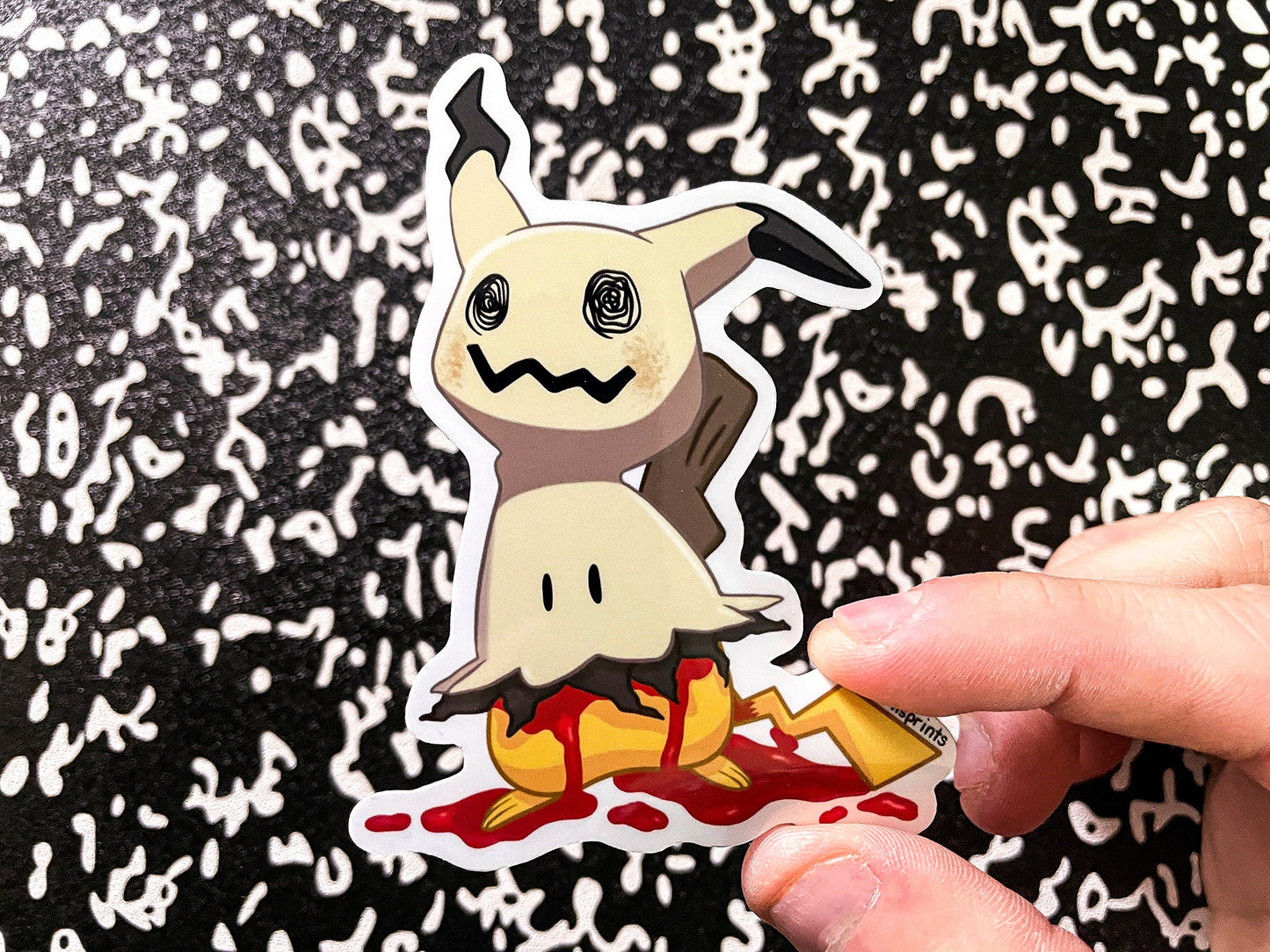 Hidden Pikachu - Mimikyu Vinyl Sticker | 3.5" x 2.5"