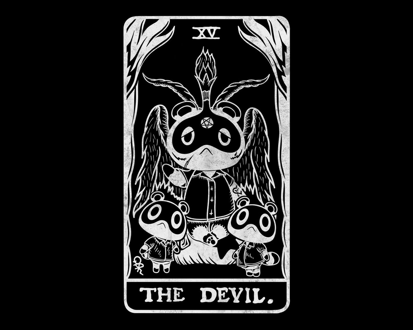 Tom Nook as The Devil T-Shirt | Tarot Collection