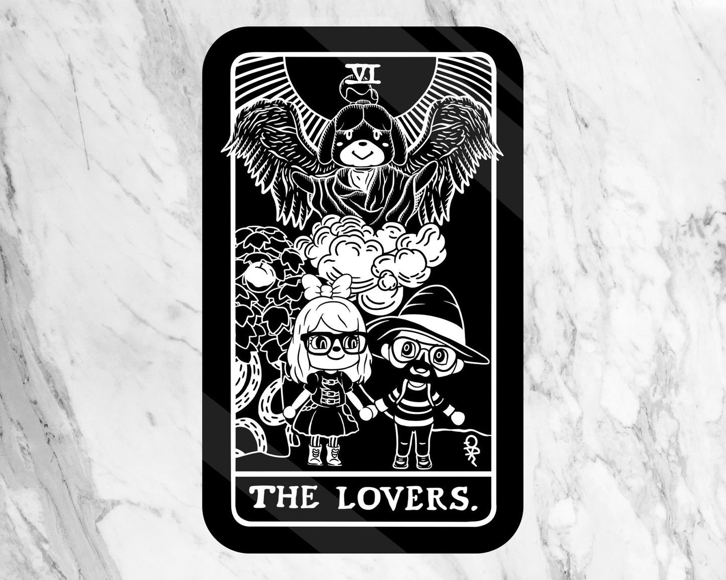 Vinyl Sticker of The Lovers