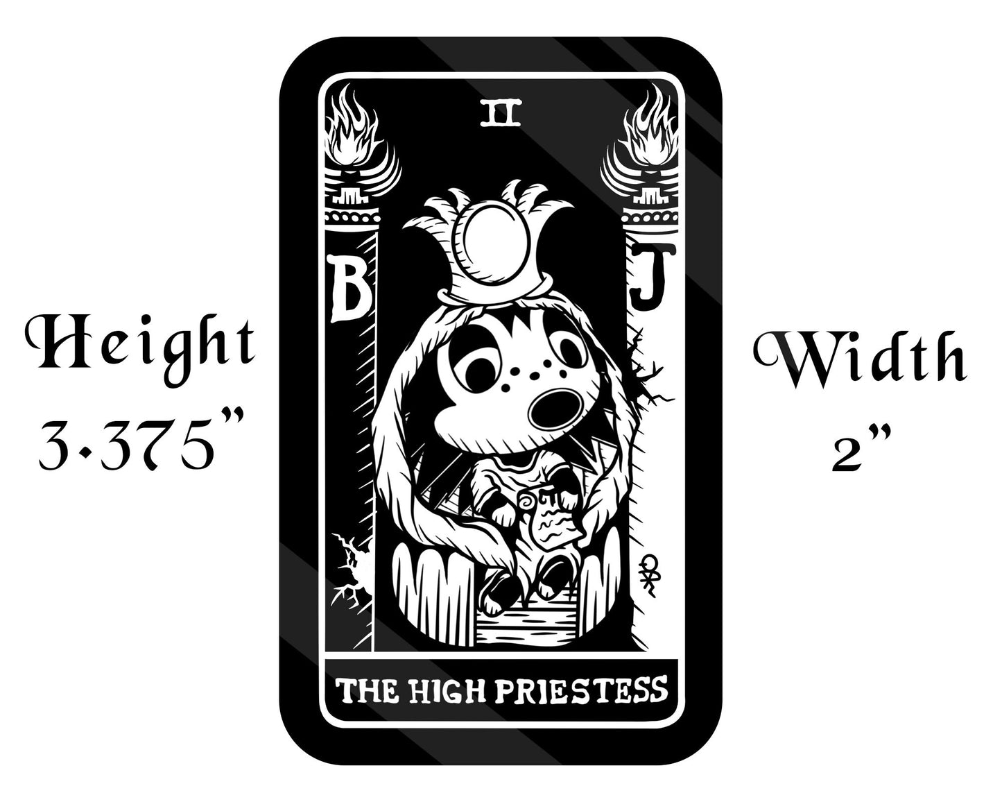 Vinyl Sticker of Sable as The High Priestess