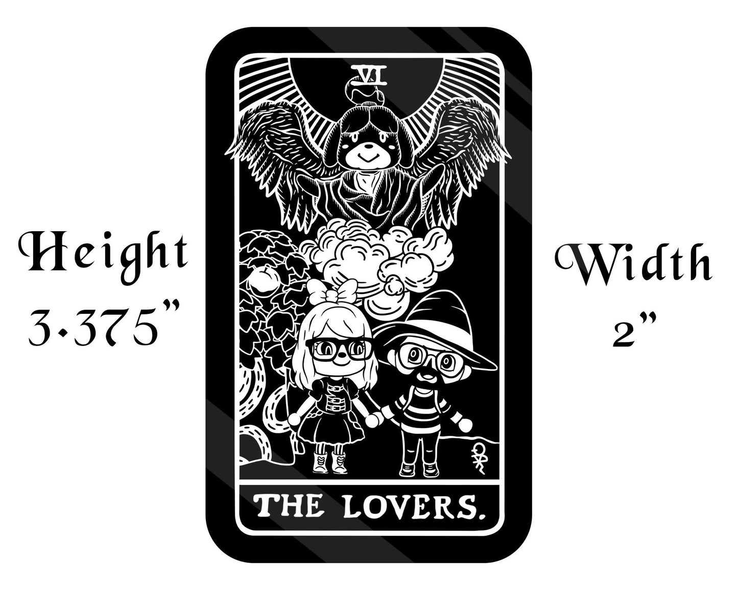 Vinyl Sticker of The Lovers