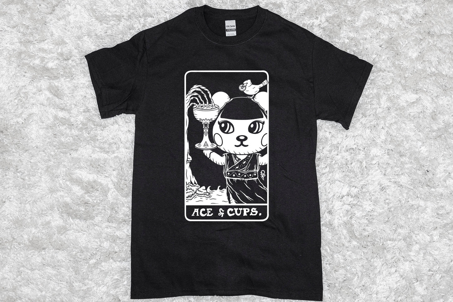 Pekoe as Ace of Cups T-Shirt | Tarot Collection