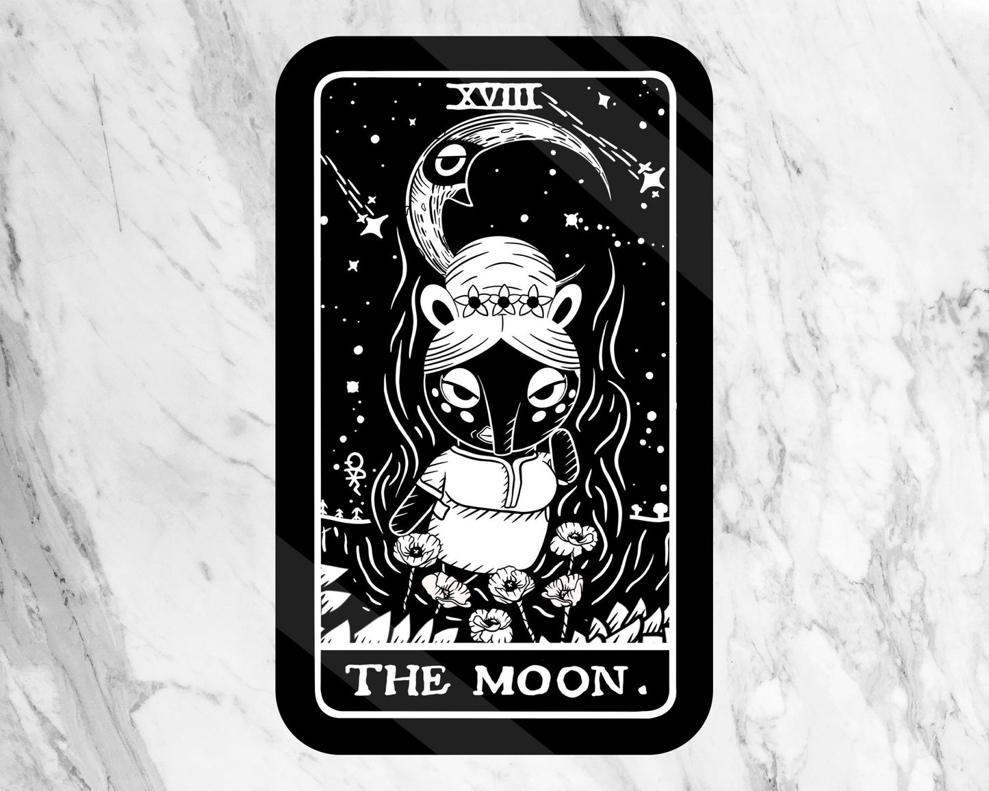 Vinyl Sticker of Luna as The Moon