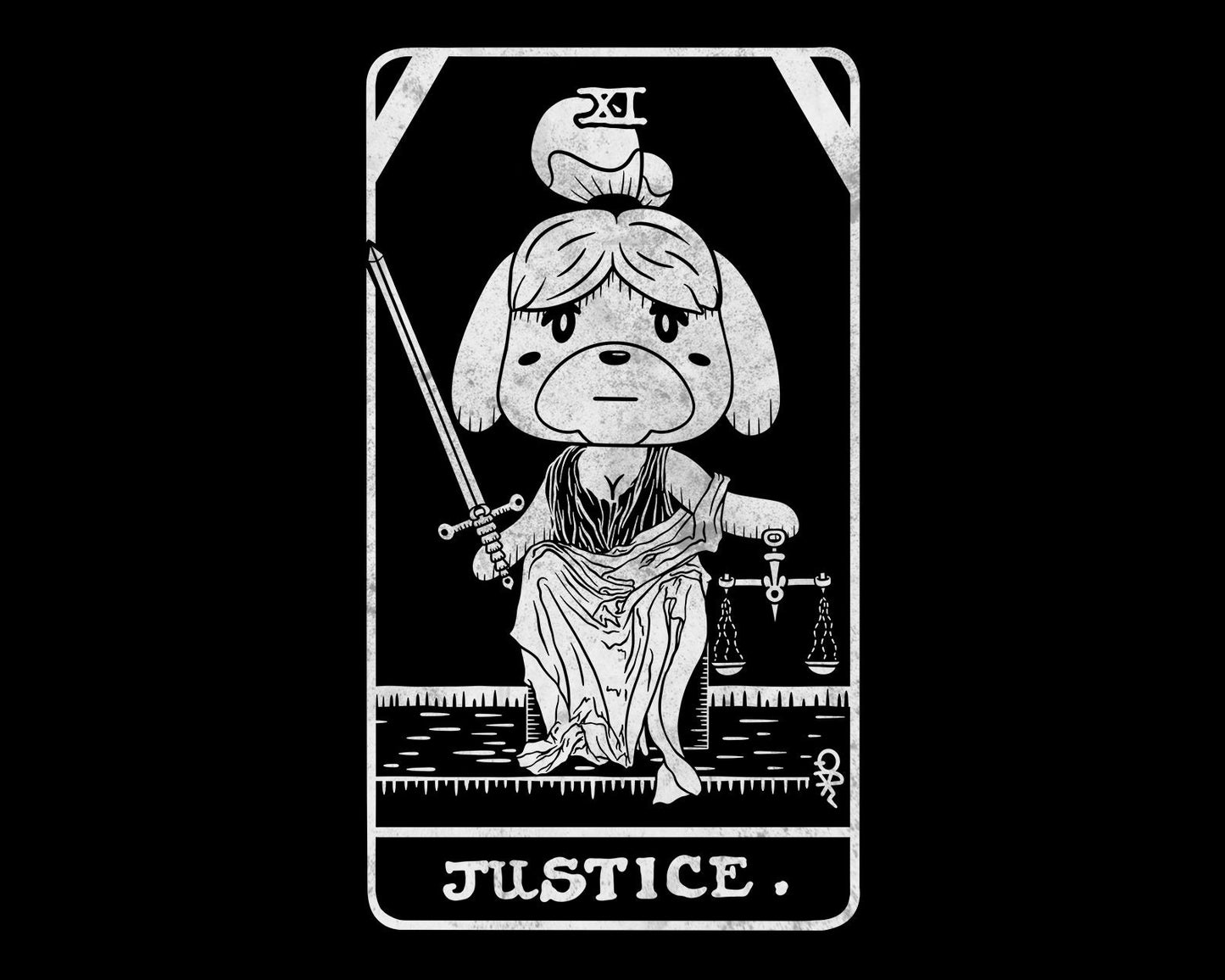 Isabelle as Justice T-Shirt | Tarot Collection