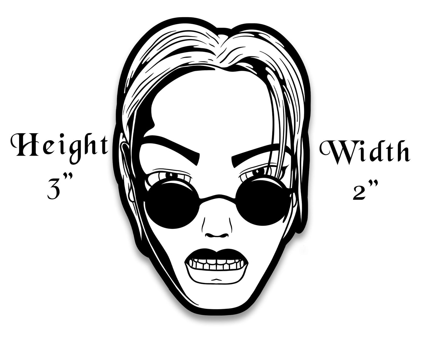 Vinyl Sticker of Lara Croft - Tomb Raider | Headshot Idols Collection