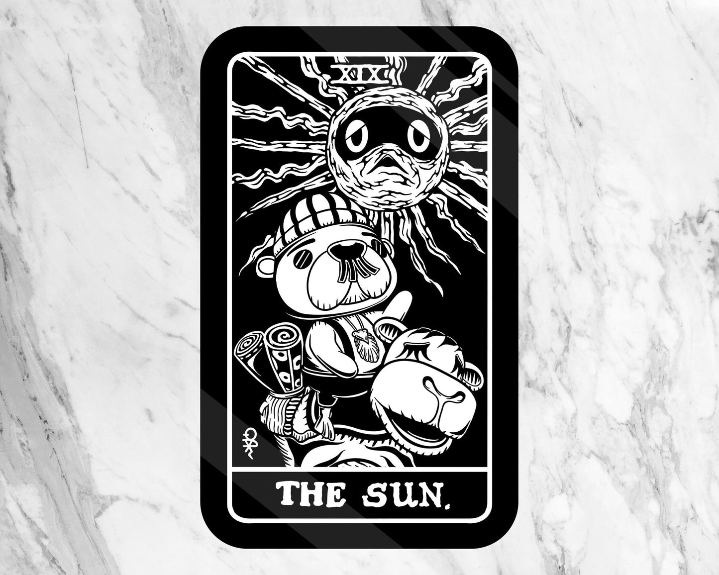 Vinyl Sticker of Pascal as The Sun