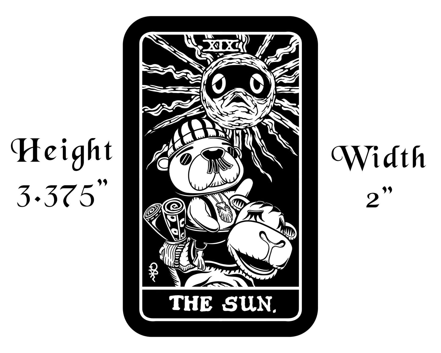 Vinyl Sticker of Pascal as The Sun